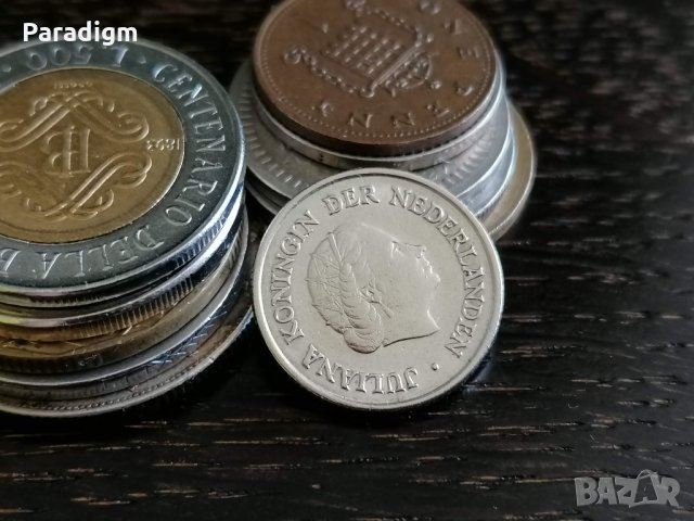 Монета - Холандия - 25 цента | 1950г., снимка 2 - Нумизматика и бонистика - 34259635