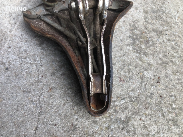 стара кожена вело седалка - ретро, снимка 5 - Антикварни и старинни предмети - 54170701