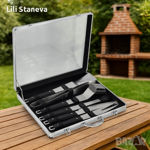 Комплект за барбекю 6в1–всичко необходимо за перфектна скара + подарък ръкавици. , снимка 8 - Куфари с инструменти - 51772715