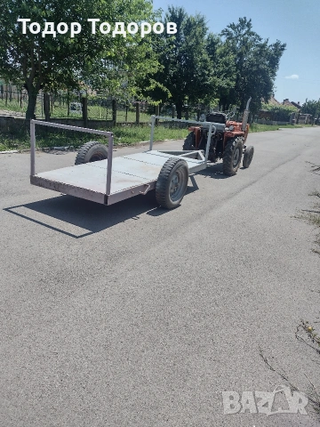 Платформата, ремарке за бали или кошери за малък китайски или японски трактор., снимка 3 - Селскостопанска техника - 53148702