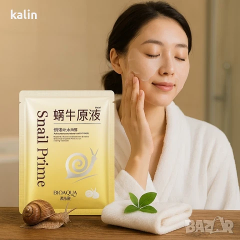 Маска за лице с екстракт от слуз на охлюв Snail Essence Mask, снимка 2 - Козметика за лице - 51281786