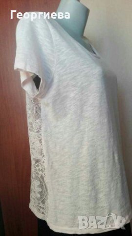 Бледо розова нежна блуза - памук 🍀❤M/L,L🍀❤арт.033, снимка 1 - Тениски - 30158133