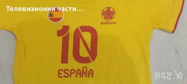Футболна тениска фланелка на Испания Spain Espana Euro 2020 официален продукт 11-12 годишни, снимка 4 - Детски тениски и потници - 49771101