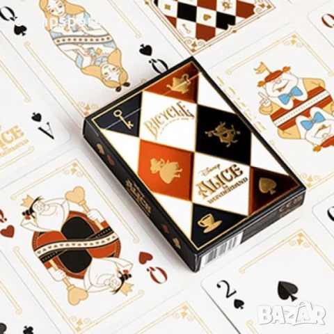Карти за игра Bicycle Disney Alice in Wonderland  , снимка 2 - Карти за игра - 51262458