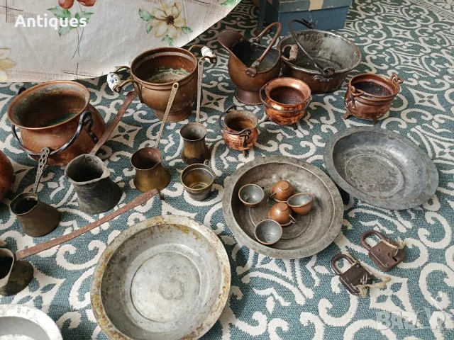 Старинни медни съдове , снимка 3 - Антикварни и старинни предмети - 55949675