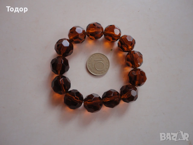 Разтегателна гривна с фасетирани камъни 5