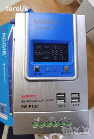 ХИТ -100лв Raggie НОВИ Контролер Automat, MPPT, 12V, 24V, 60A, Kонтролер за соларни панели, снимка 8 - Друга електроника - 42607544