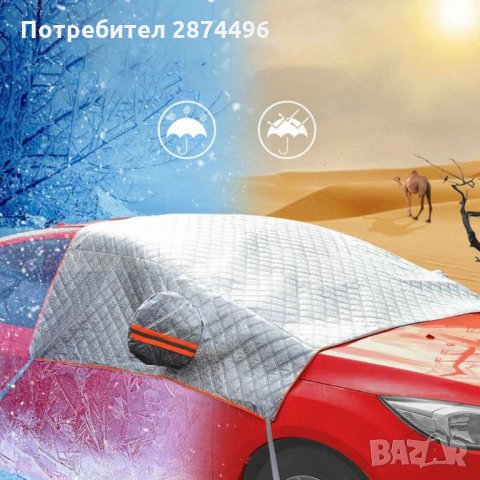 2514 Покривало за стъкло против сняг/лед и слънце, снимка 2 - Аксесоари и консумативи - 34565307