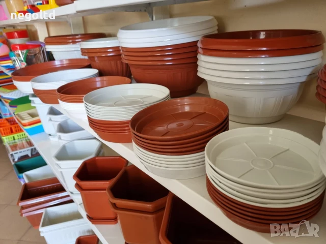 Единични пластмасови подложки за саксии! РАЗЛИЧНИ РАЗМЕРИ , снимка 3 - Саксии и кашпи - 51370277