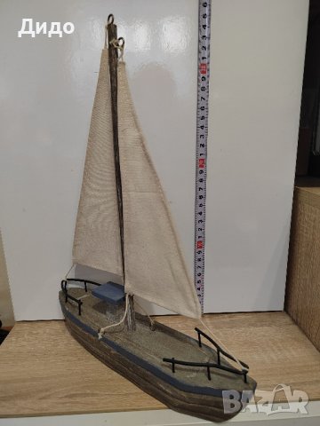 Дървена платноходка., снимка 3 - Декорация за дома - 44227090