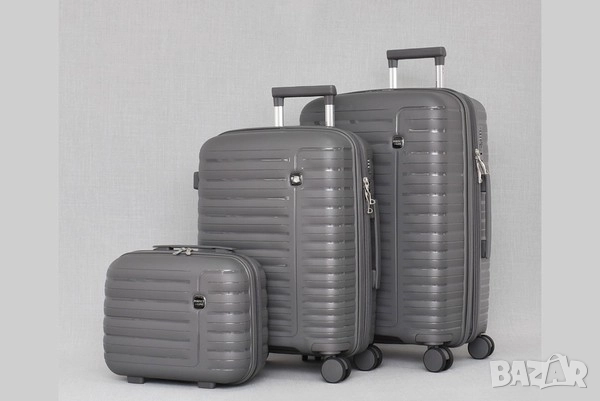 КОМПЛЕКТ 2 КУФАРА И ЧАНТА ЗА РЪЧЕН PP118, снимка 5 - Куфари - 51628297