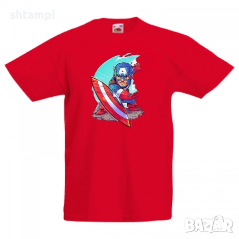 Детска тениска Marvel Captain America 1 Игра,Изненада,Подарък,Геймър,, снимка 4 - Детски Блузи и туники - 36716508