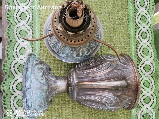 Стари метални газени лампи , снимка 4 - Антикварни и старинни предмети - 56079998