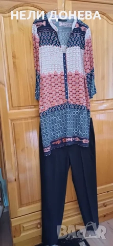 Разкошен СЕТ-Панталон Елегантен GALENA+ Туника ZARA BASIC!НОВИ!, снимка 2 - Комплекти - 54240113