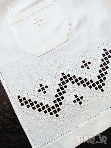 Бяла детска престилка с бродерия , снимка 2 - Други ценни предмети - 54113463