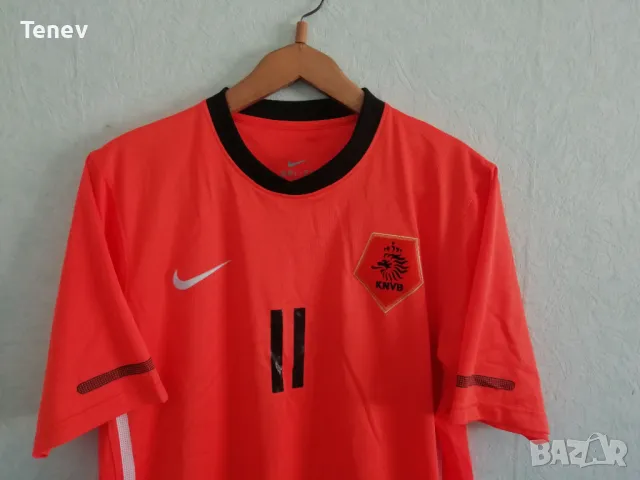 Холандия Робен оригинална тениска фланелка футболна от Световното 2010 Nike Netherlands Robben XL, снимка 4 - Тениски - 49419222