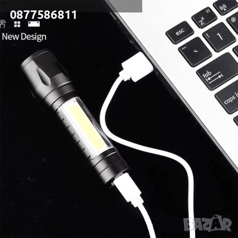 НОВ LED ФЕНЕР POLICE СЪС ZOOM SOS.ФЕНЕРИ С USB. СОЛАРНА ЛЕД ЛАМПА. КЪМПИНГ ФЕНЕР. ДЖОБНО ФЕНЕРЧЕ +, снимка 5 - Къмпинг осветление - 51630274