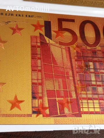 Позлатена с 24 карата злато банкнота със сертификат , снимка 8 - Нумизматика и бонистика - 51339803