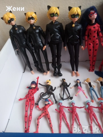 💖Кукли Bandai Zagtoon Мега чудесата на Калинката и Черния котарак Ladybug и големи Kinder фигури, снимка 2 - Кукли - 46335465