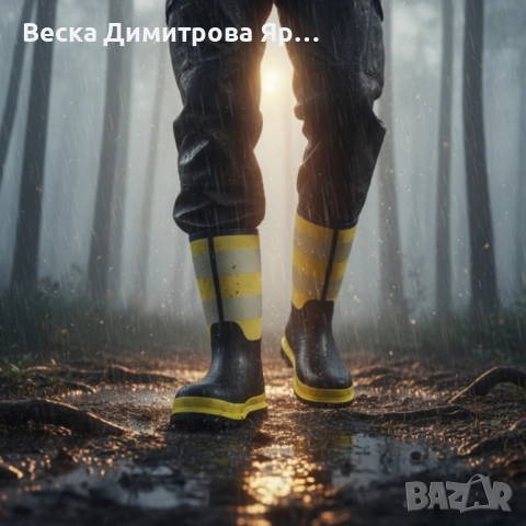 Висококачествени защитни ботуши BLACK/YELLOW – сигурна защита и комфорт при всякакви условия!