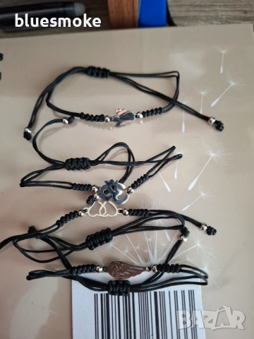 Ръчно правена гривна с елемент от стомана 