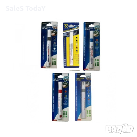 Маркер за драскотини, Черен, син, сив, бял и червен