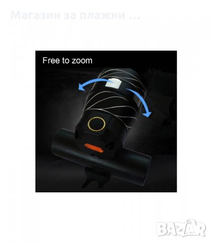 ФАР ЗА ВЕЛОСИПЕД T6 1600LM С USB ЗАРЕЖДАНЕ - код ZK30, снимка 10 - Аксесоари за велосипеди - 34207968