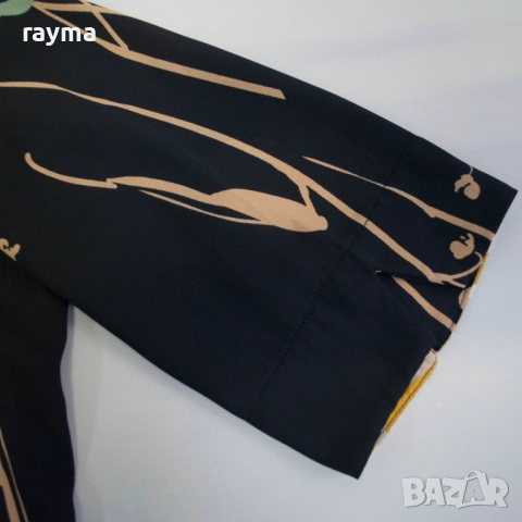 Елегантна черна рокля принт цветя , снимка 7 - Рокли - 51668820