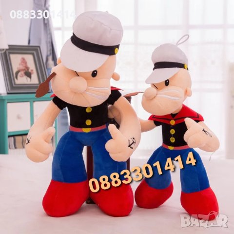 Попай моряка Плюшен Popeye, снимка 5 - Плюшени играчки - 42779071