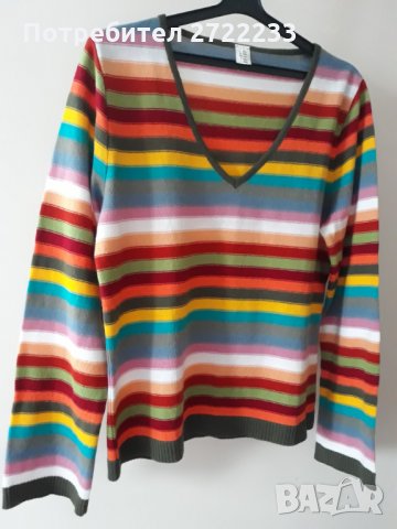 Пъстър дамски пуловер , снимка 12 - Блузи с дълъг ръкав и пуловери - 30149981