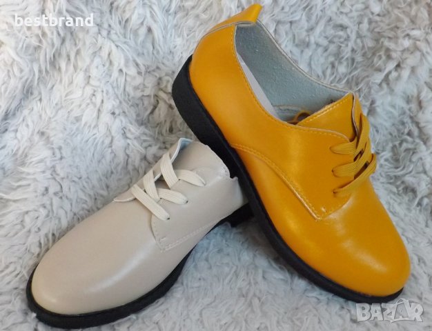 Обувки, бежови и жълти, код 357/36, снимка 2 - Дамски ежедневни обувки - 38296626