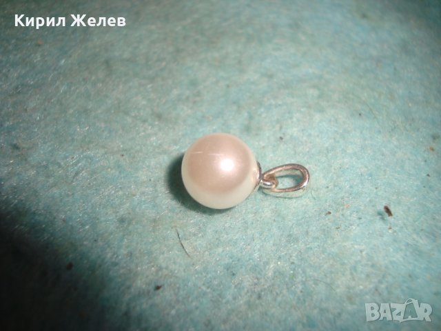 ПЕРЛЕН ТИП КРАСИВ НЕЖЕН ПОСРЕБРЕН АРТ МЕДАЛЬОН 56531, снимка 5 - Колиета, медальони, синджири - 35585984