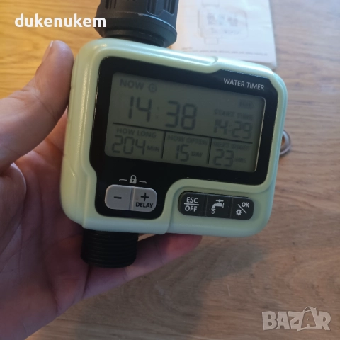 Програматор за напояване, таймер, 1 изход, автоматично поливане, снимка 12 - Други - 52711109