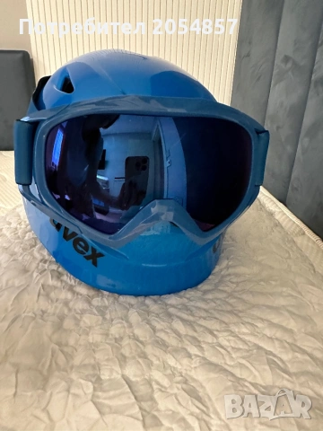 Детска каска и очила UVEX