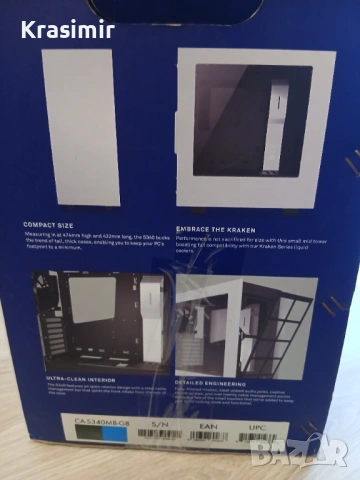 Кутия NZXT S340 mid + NZXT Grid+ контролер, снимка 5 - Захранвания и кутии - 53982173