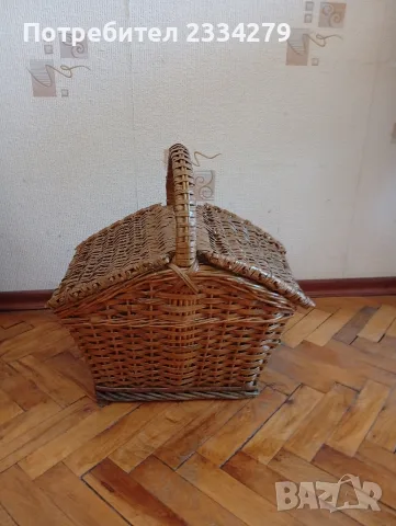 Стара кошница за пикник, снимка 2 - Антикварни и старинни предмети - 56362522