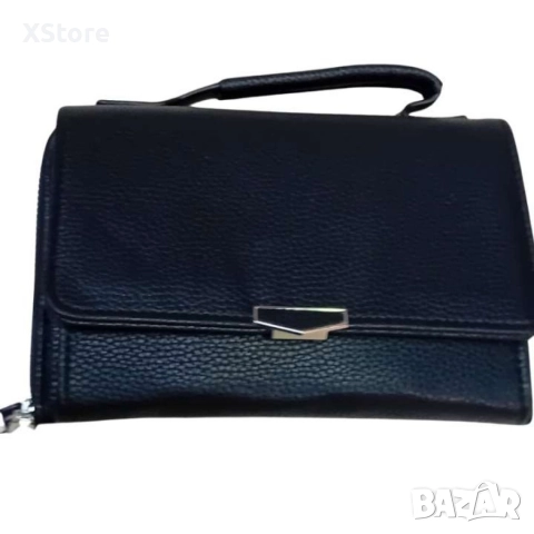 Стилна и компактна к. дамска чанта за през рамо с дълга дръжка.