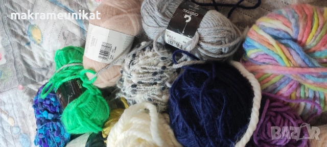 Продавам 2кг дебела прежда, различни цветове, снимка 4 - Други - 44863158