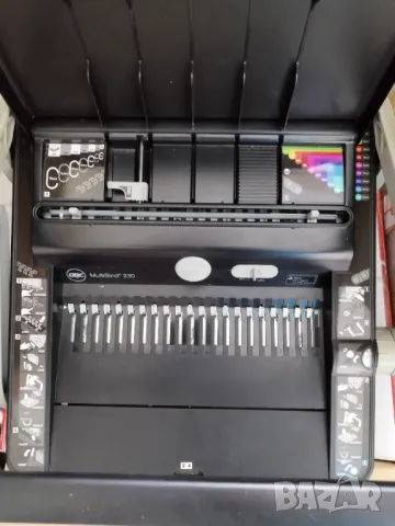 GBC MultiBind 230 ръчна машина за картотекиране с пластмасови пръстени и метални бобини, снимка 3 - Друго - 47570640