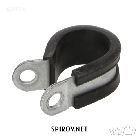 P‑скоба за кабели и маркучи метална с гумена подложка (6–70 mm), снимка 8 - Части - 55733432