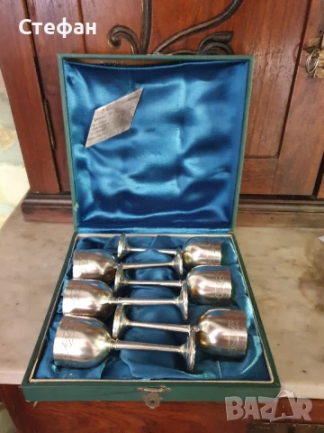 Комплект сребърни чаши