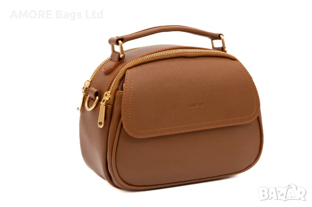 Ежедневна дамска чанта AMORE Camilla - Tan, снимка 2 - Чанти - 50659841