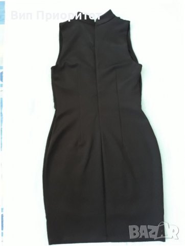 Много ефектна маркова черна рокля ЕКСПЛОЗИЯ-кожа и стегнато трико,елегантна, изкл.впечатляваща , снимка 9 - Рокли - 37265004