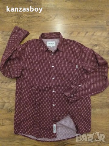 carhartt l/s dots shirt -  страхотна мъжка риза КАТО НОВА , снимка 7 - Ризи - 35246620