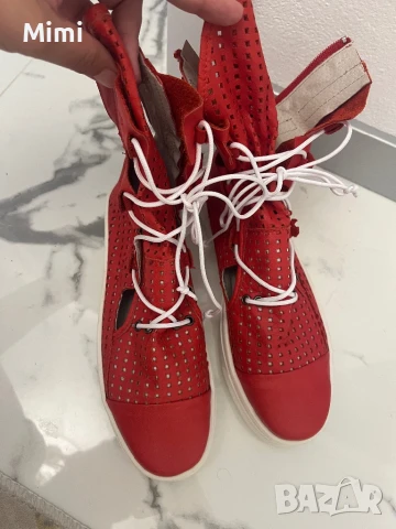 Летни Боти на дупки ест.кожа 37, снимка 8 - Дамски боти - 51409778