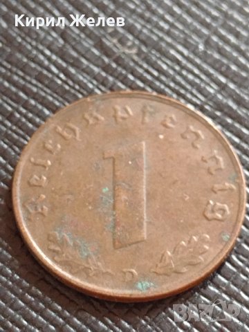 ДВЕ МОНЕТИ 1 райхспфенинг 1937 - 1942г. НАЦИСТКА ГЕРМАНИЯ ТРЕТИ РАЙХ С СВАСТИКА 26689, снимка 2 - Нумизматика и бонистика - 38467679