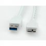 Кабел USB-A към Micro USB-B 3.0 Roline 11.99.8873 Бял USB-A to Micro USB-B M/M, снимка 3