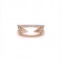 Златен дамски пръстен 2,73гр. размер:55 14кр. проба:585 модел:9925-5, снимка 1 - Пръстени - 38442085