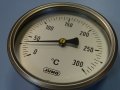 биметален термометър JUMO thermometer ф100mm, 0/+300°C, L-235mm, снимка 9