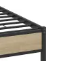 vidaXL Рамка за легло без матрак сонома дъб 120x200 см инженерно дърво, снимка 10